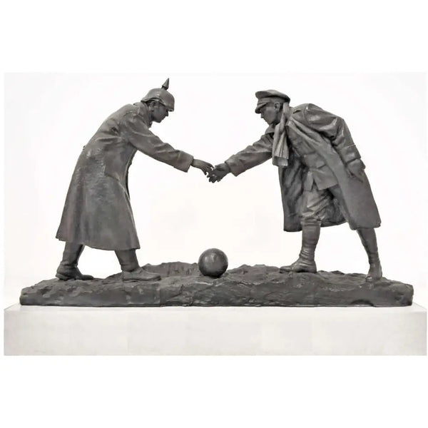 Christmas Truce Statue 2014 Maquette Sculpture by Andy Edwards Sculpture from Barewall Art Gallery