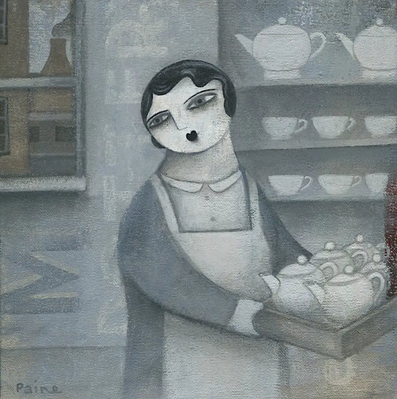 Clay Dust - At Work original art by Paine Proffitt Original Art from Barewall Art Gallery