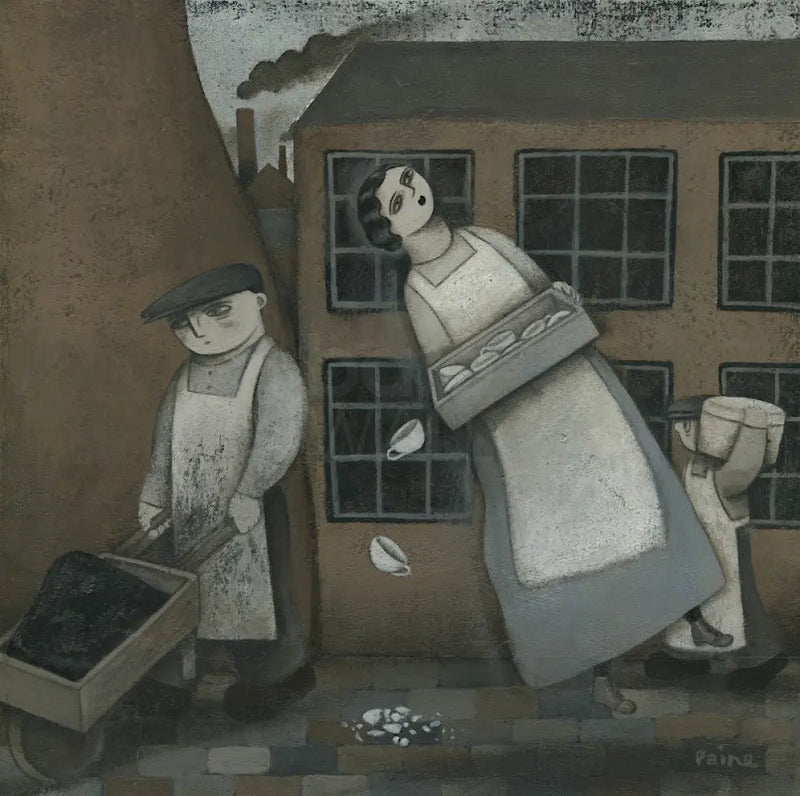 Clay Dust - Death At The Pottery original art by Paine Proffitt Original Art from Barewall Art Gallery