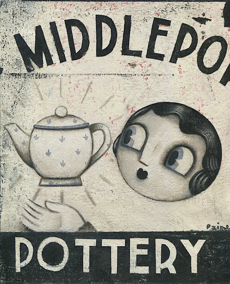 Clay Dust - Middleport Pottery original art by Paine Proffitt Original Art from Barewall Art Gallery