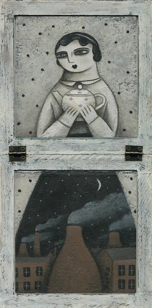 Clay Dust - Night In The Potteries original art by Paine Proffitt Original Art from Barewall Art Gallery