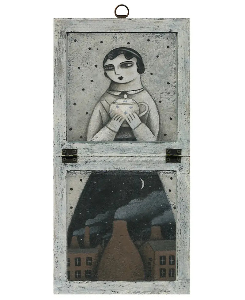 Clay Dust - Night In The Potteries original art by Paine Proffitt Original Art from Barewall Art Gallery