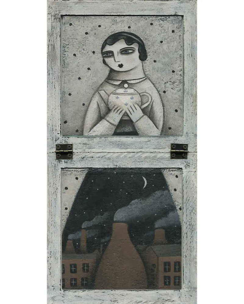 Clay Dust - Night In The Potteries original art by Paine Proffitt Original Art from Barewall Art Gallery