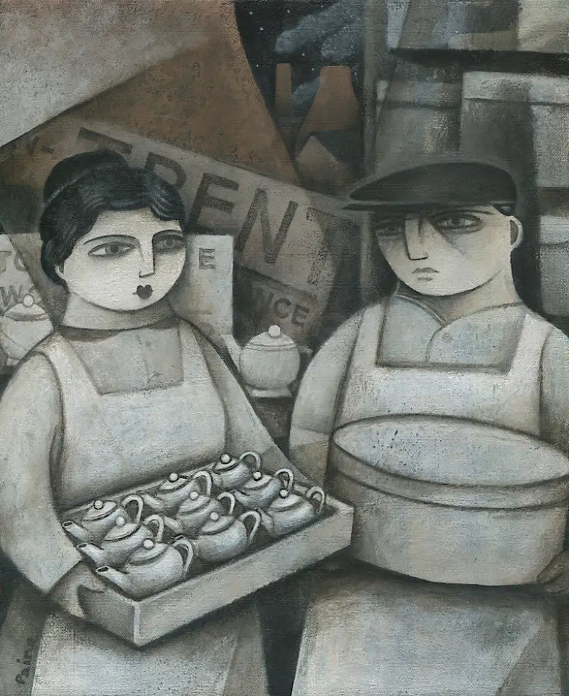 Clay Dust - Night Shift original art by Paine Proffitt Original Art from Barewall Art Gallery