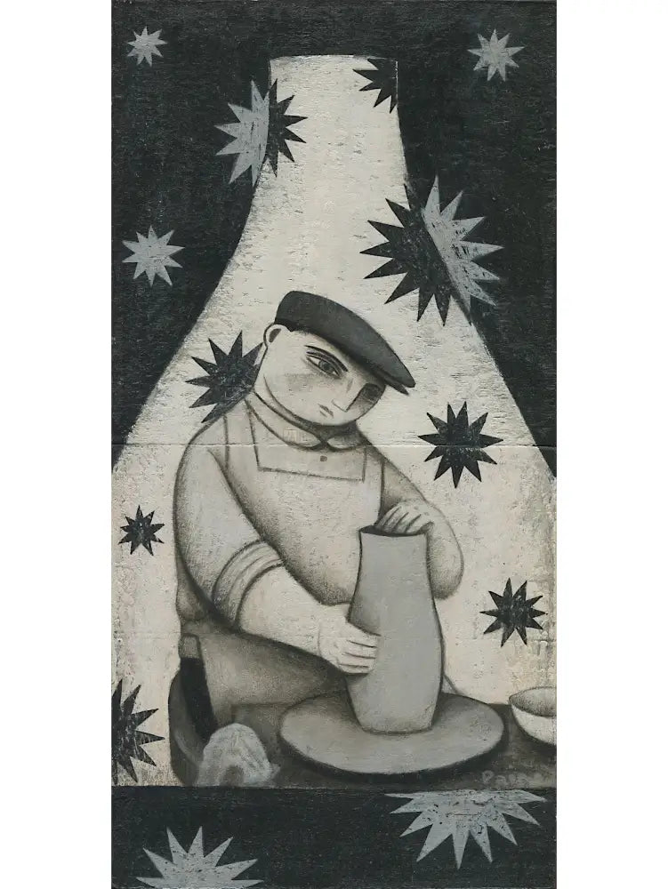 Clay Dust - Potteries Night Shift original art by Paine Proffitt Original Art from Barewall Art Gallery