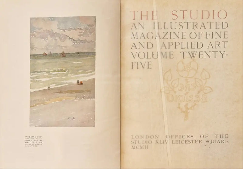 Collection of 11 Leatherbound The Studio Fine Art, An Illustrated Magazine of Fine Applied Art volumes 25 - 35 early 20th century Book from Barewall Art Gallery