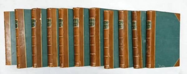 Collection of 11 Leatherbound The Studio Fine Art, An Illustrated Magazine of Fine Applied Art volumes 25 - 35 early 20th century Book from Barewall Art Gallery