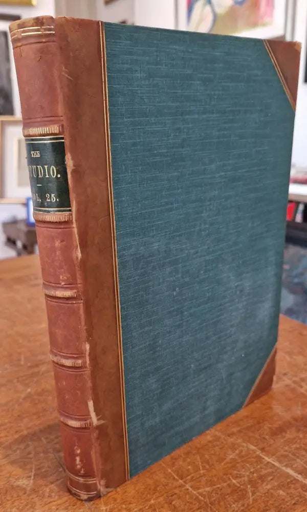 Collection of 11 Leatherbound The Studio Fine Art, An Illustrated Magazine of Fine Applied Art volumes 25 - 35 early 20th century Book from Barewall Art Gallery