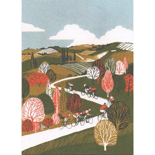 Cycling Art Greeting Cards by Eliza Southwood by Barewall