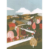 Cycling Art Greeting Cards by Eliza Southwood Cycling Downs (Sussex) Greetings Card Cards from Barewall Art Gallery