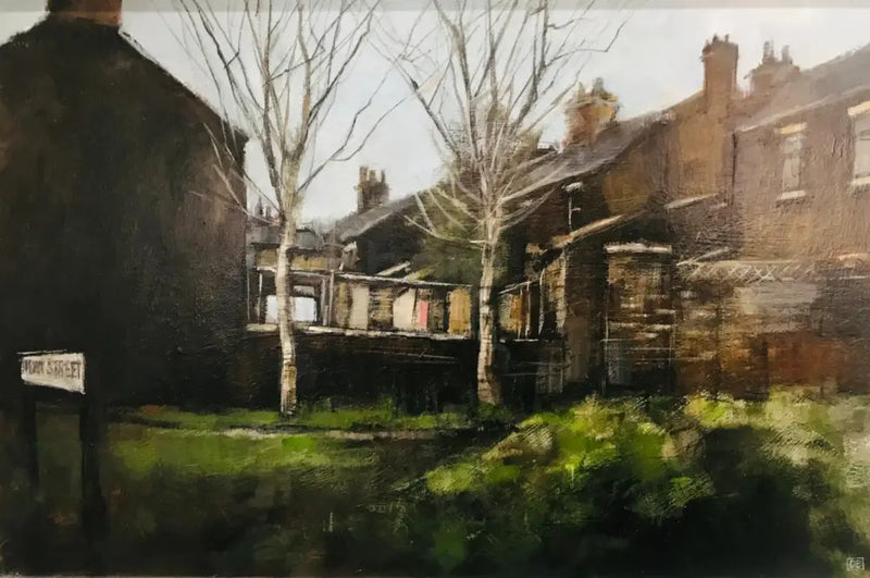 DB20 End Terrace Stoke-on-Trent 2022 by David Brammeld Original Art from Barewall Art Gallery