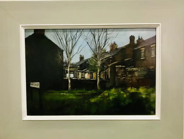 DB20 End Terrace Stoke-on-Trent 2022 by David Brammeld Original Art from Barewall Art Gallery