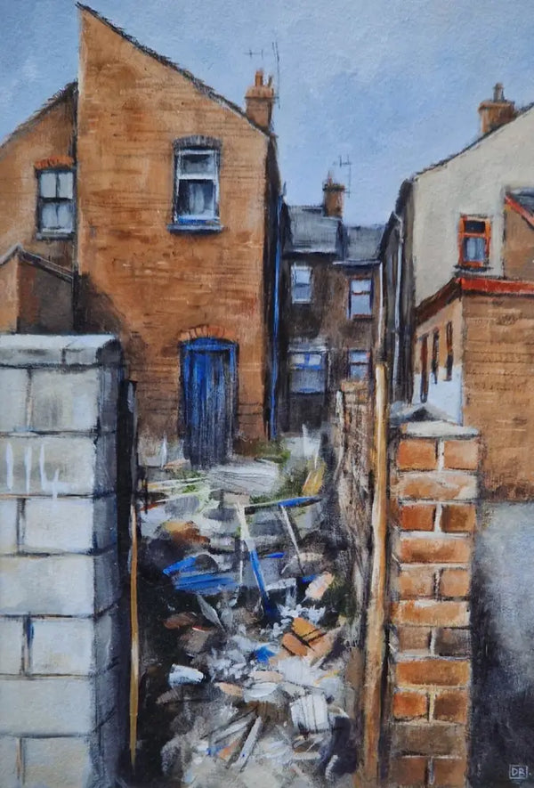 DB2433 Derelict City No114 A5 signed ltd edition print by David Brammeld Print from Barewall Art Gallery