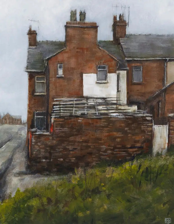 DB2445 End Terrace A5 signed ltd edition print by David Brammeld Print from Barewall Art Gallery