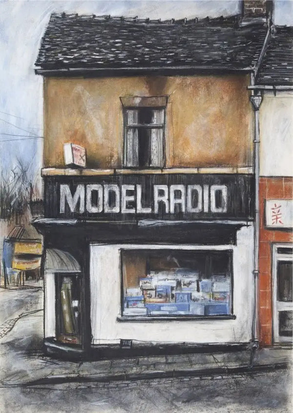 DB2458 Model Radio I A5 signed ltd edition print by David Brammeld Print from Barewall Art Gallery