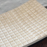 DH2 White Ceramic New York Grid Platter 2024 by Dave Harper Ceramics from Barewall Art Gallery