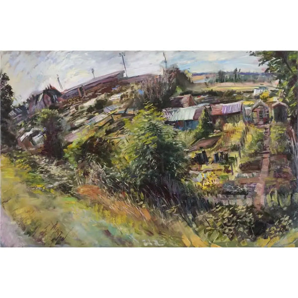 Dolly Lane Allotments by Rob Pointon Original Art from Barewall Art Gallery
