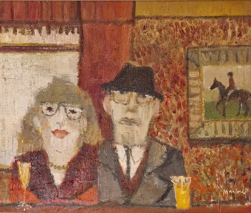 Drinks At the Jockey 2024 by Lucy Manfredi Original Art from Barewall Art Gallery