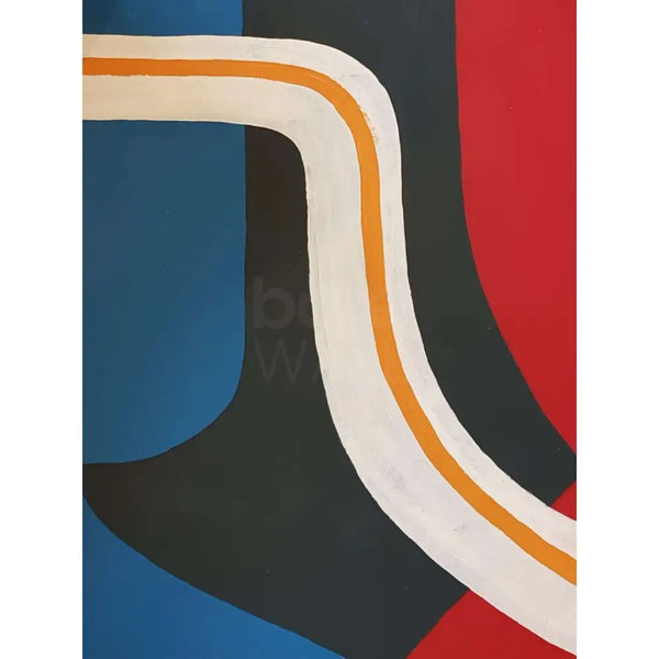 EN030P Modern Abstract I 1960s by Enos Lovatt Original Art from Barewall Art Gallery