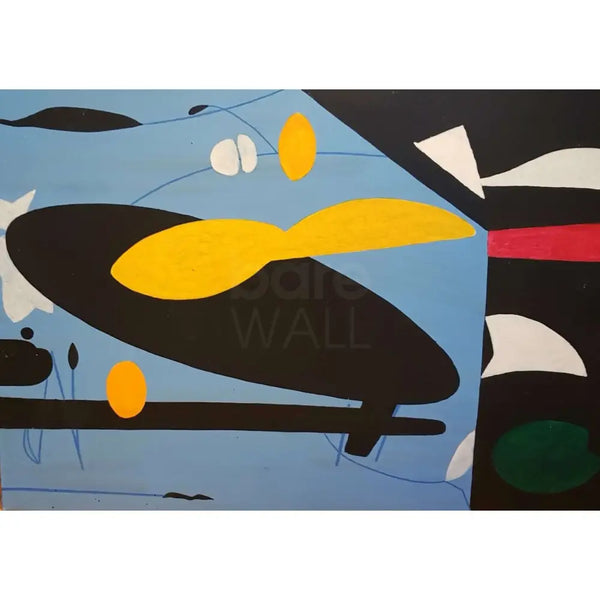 EN044 Untitled acrylic by Enos Lovatt Original Art from Barewall Art Gallery