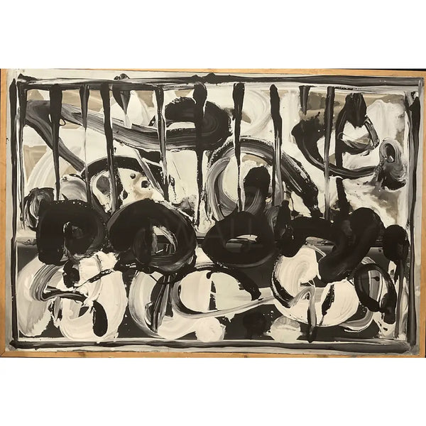 EN051 Gestural Acrylic Flow II by Enos Lovatt Original Art from Barewall Art Gallery