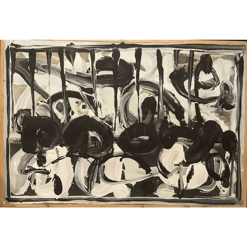 EN051 Gestural Acrylic Flow II by Enos Lovatt Original Art from Barewall Art Gallery