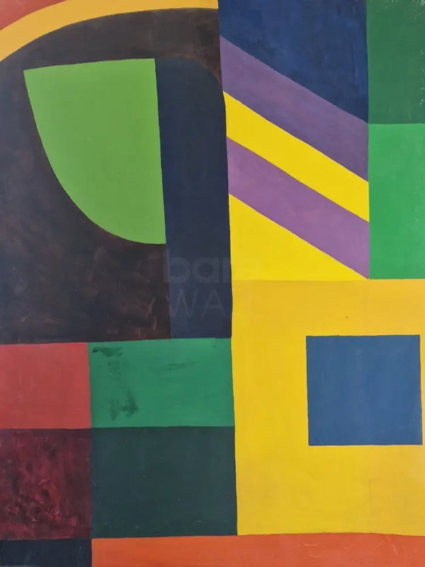 EN061 Untitled Abstract c1960s by Enos Lovatt Original Art from Barewall Art Gallery