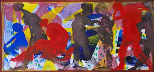 EN063 Untitled acrylic 1996 by Enos Lovatt Original Art from Barewall Art Gallery