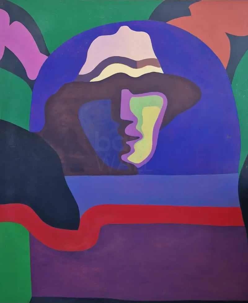 EN065 Man in Hat c1960s by Enos Lovatt Original Art from Barewall Art Gallery