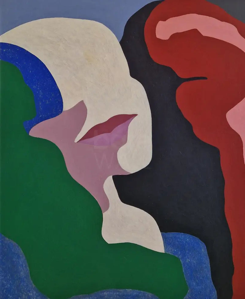 EN066 Face c1960s by Enos Lovatt Original Art from Barewall Art Gallery