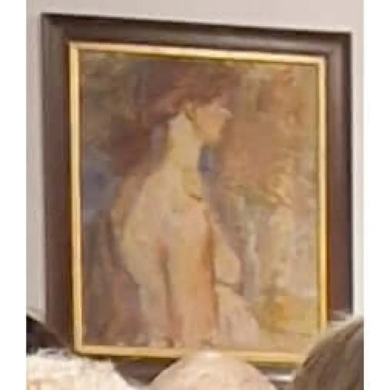 EN08Oil Nude Standing c1950s by Enos Lovatt Original Art from Barewall Art Gallery