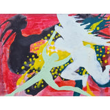 ENLA001 Small Acrylic Flow Series 1990s by Enos Lovatt 1 - SOLD Original Art from Barewall Art Gallery