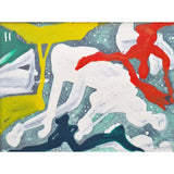 ENLA001 Small Acrylic Flow Series 1990s by Enos Lovatt 11 - SOLD Original Art from Barewall Art Gallery