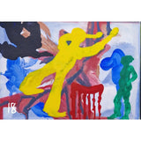 ENLA001 Small Acrylic Flow Series 1990s by Enos Lovatt 18 Original Art from Barewall Art Gallery