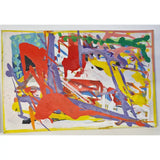 ENLA001 Small Acrylic Flow Series 1990s by Enos Lovatt Original Art from Barewall Art Gallery