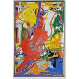 ENLA001 Small Acrylic Flow Series 1990s by Enos Lovatt Original Art from Barewall Art Gallery