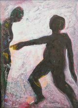 ENLA001 Small Acrylic Flow Series 1990s by Enos Lovatt Original Art from Barewall Art Gallery