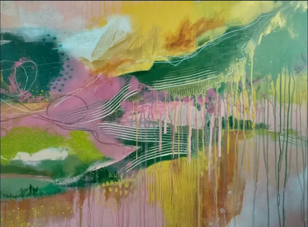 Fields of Gold 2022 Oil by Claire Arnott Original Art from Barewall Art Gallery