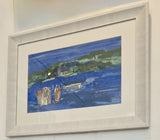 Figures and Boats by Muriel Pemberton Original Art from Barewall Art Gallery