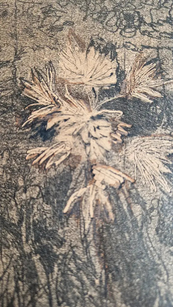 Florida Monotype print c. 1964 by Edna Ginesi Original Art from Barewall Art Gallery