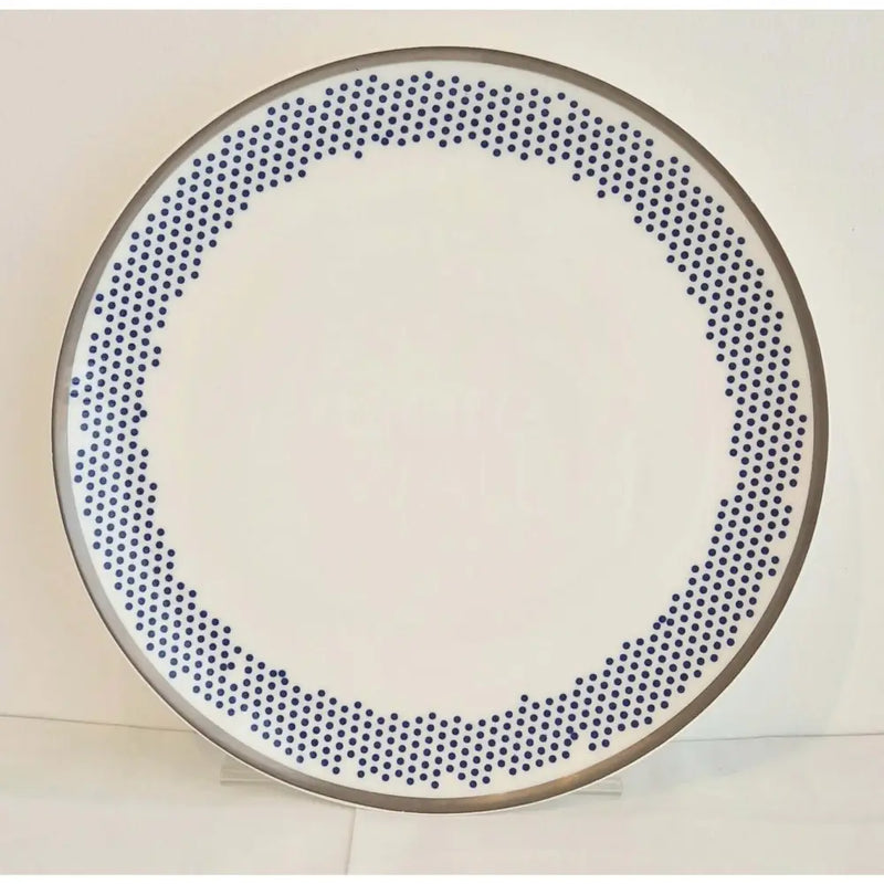 FLUX Bendot Collection by Marcus Steel for FLUX Stoke on Trent Plate 10" Platinum Ceramics from Barewall Art Gallery