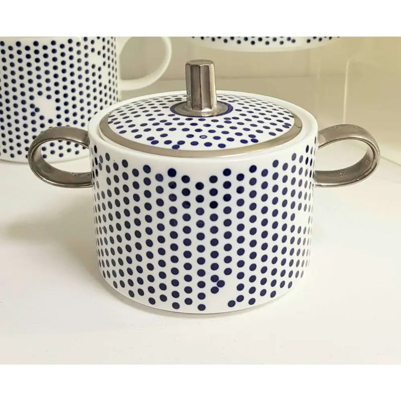 FLUX Bendot Collection by Marcus Steel for FLUX Stoke on Trent Sugar Pot Platinum Ceramics from Barewall Art Gallery