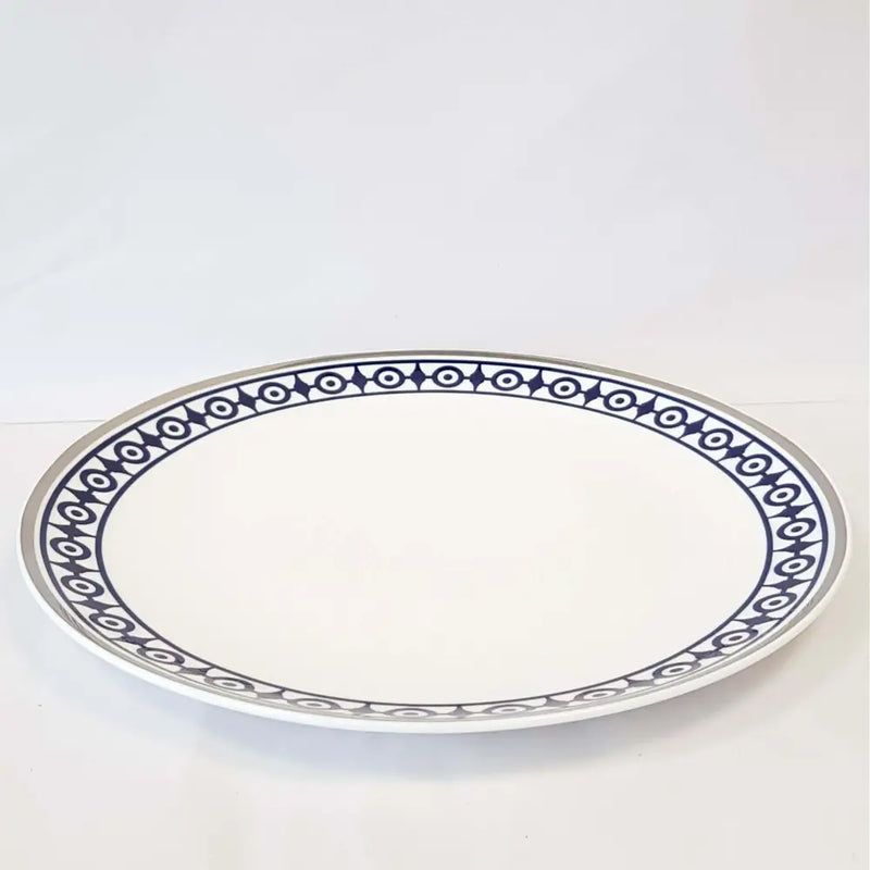 FLUX Novella Collection by Marcus Steel for FLUX Stoke on Trent Plate 10" Platinum Ceramics from Barewall Art Gallery