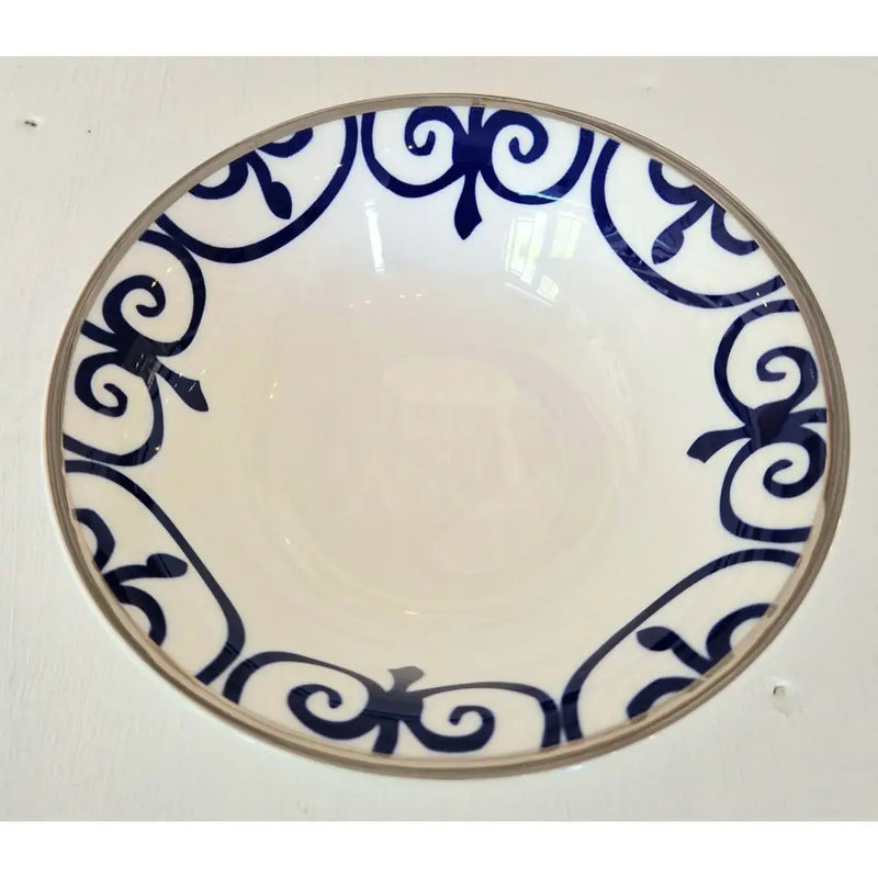 FLUX Rosette Collection by Denise Maloney for FLUX Stoke on Trent Cereal bowl Platinum Ceramics from Barewall Art Gallery