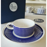 FLUX Solas Collection by Anthony Horrigan for FLUX Stoke on Trent Espresso cup and saucer Cobalt Ceramics from Barewall Art Gallery