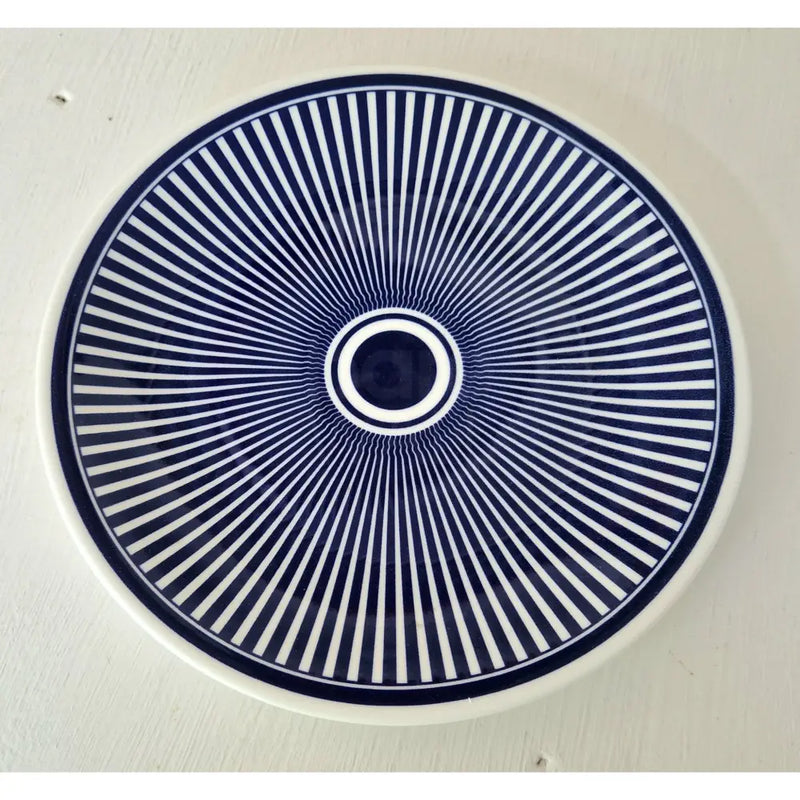 FLUX Solas Collection by Anthony Horrigan for FLUX Stoke on Trent Plate 8" Cobalt Ceramics from Barewall Art Gallery
