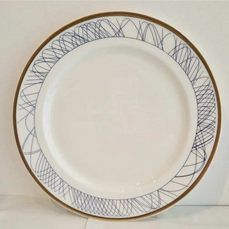 FLUX Spiro Collection by Harry Davies for FLUX Stoke on Trent Charger 14" Gold Ceramics from Barewall Art Gallery