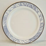 FLUX Spiro Collection by Harry Davies for FLUX Stoke on Trent Charger 14" Platinum Ceramics from Barewall Art Gallery