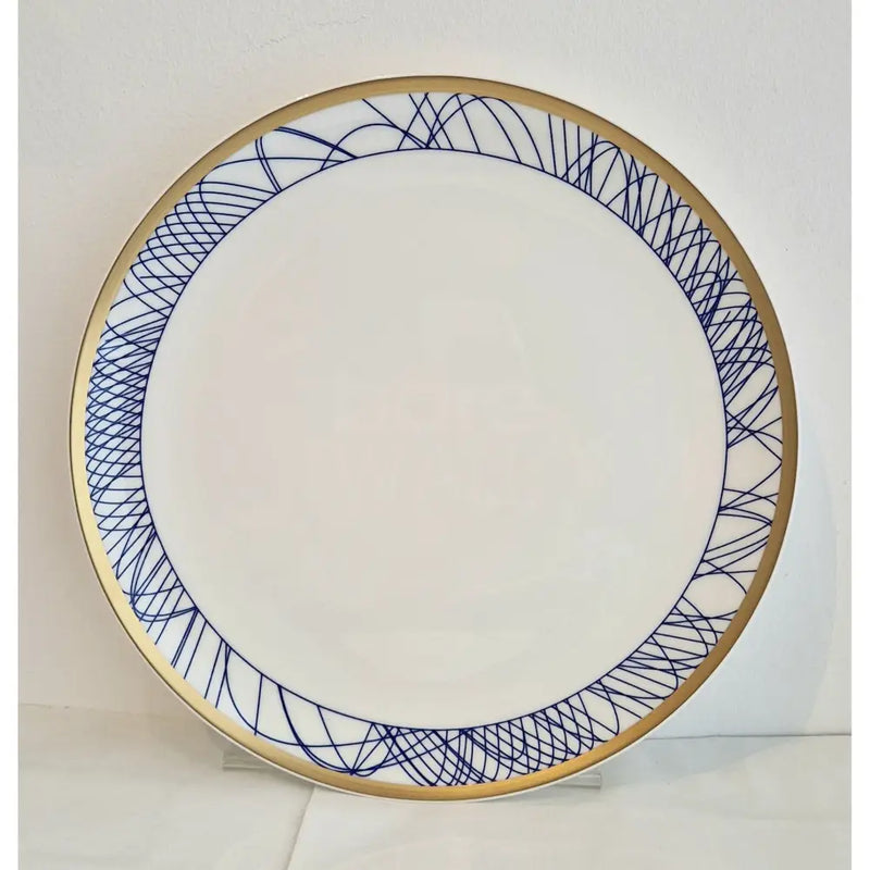 FLUX Spiro Collection by Harry Davies for FLUX Stoke on Trent Plate 10" Gold Ceramics from Barewall Art Gallery