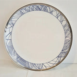FLUX Spiro Collection by Harry Davies for FLUX Stoke on Trent Plate 10" Platinum Ceramics from Barewall Art Gallery